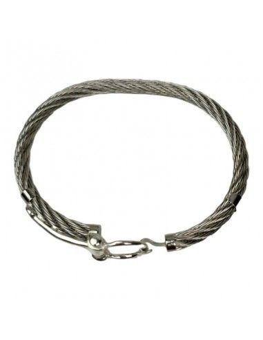 PULSERA ACERO ESTRIBO PLATA 925 ml