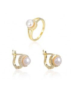 CONJUNTO DORADO PERLA...