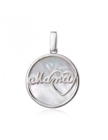 MEDALLA PLATA-NACAR MAMA 24.8mm