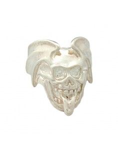 ANILLO CALAVERA HOMBRE PLATA 2