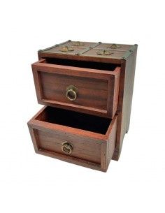 CAJA JOYERO MADERA-METAL 26x20 2