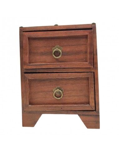 CAJA JOYERO MADERA-METAL 26x20