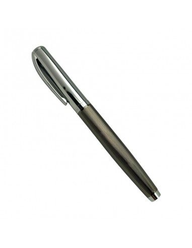 PLUMA PERSONAL PLATEADO Y MARRON