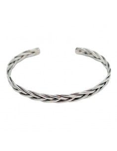 PULSERA TRENZADA PLATA UNISEX 2