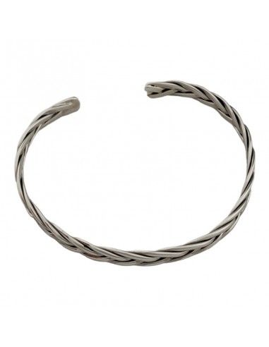 PULSERA TRENZADA PLATA UNISEX