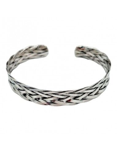 PULSERA TRENZADA PLATA UNISEX