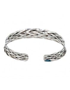 PULSERA TRENZADA PLATA UNISEX 2