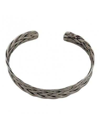 PULSERA TRENZADA PLATA UNISEX