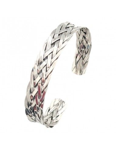 PULSERA TRENZADA PLATA UNISEX