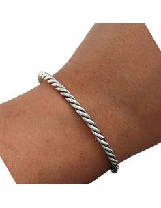 PULSERA TRENZADA PLATA UNISEX
