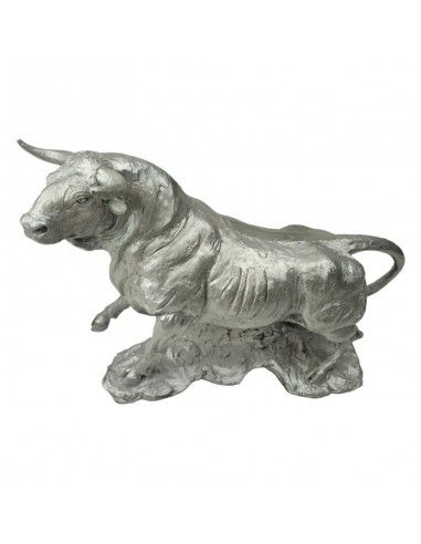 FIGURA TORO PLATA 27x36