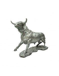 FIGURA TORO PLATA 27x36
