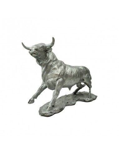 FIGURA TORO PLATA 27x36