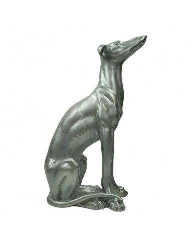 FIGURA GALGO PLATA 46x30