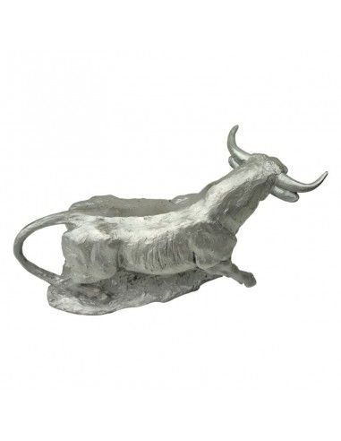 FIGURA TORO PLATA 17x22