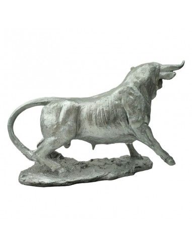 FIGURA TORO PLATA 17x22