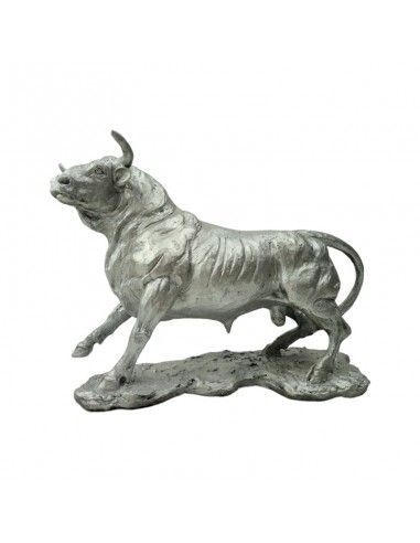 FIGURA TORO PLATA 17x22