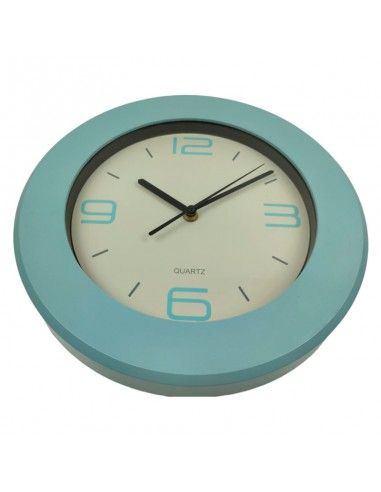 RELOJ PARED VERDE O AZUL 29x29