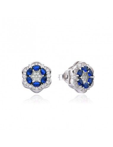 PENDIENTES FLOR PIEDRAS ESMERALDA...