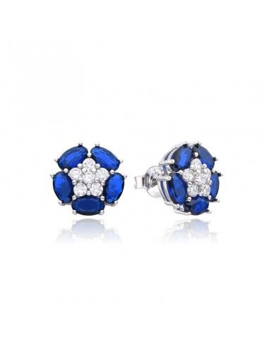 PENDIENTES FLOR PIEDRAS ESMERALDA...