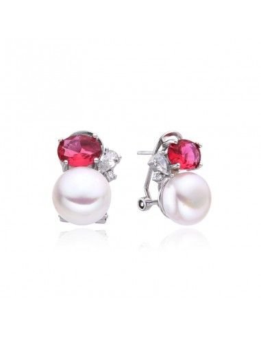 PENDIENTES PERLA CULTIVADA CON PIEDRA...