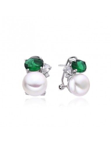 PENDIENTES PERLA CULTIVADA CON PIEDRA...