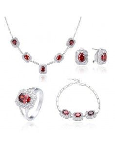 CONJUNTO ADEREZO PLATA CON...