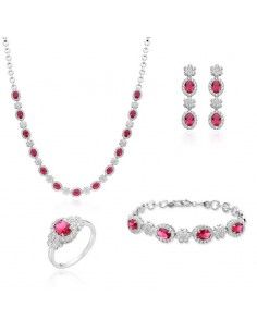 CONJUNTO ADEREZO PLATA CON...