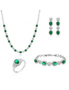 CONJUNTO ADEREZO PLATA CON...