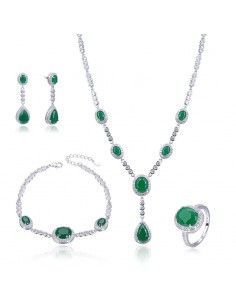 CONJUNTO ADEREZO PLATA CON...