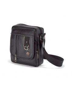 BOLSO DE CABALLERO PVC NEGRO