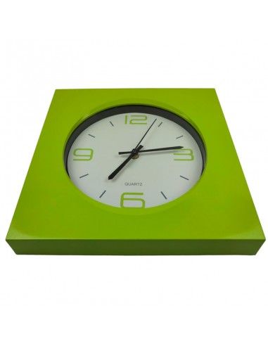 RELOJ PARED VERDE PISTACHO 27x27