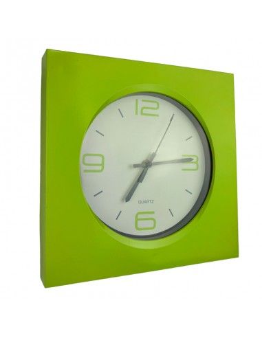 RELOJ PARED VERDE PISTACHO 27x27