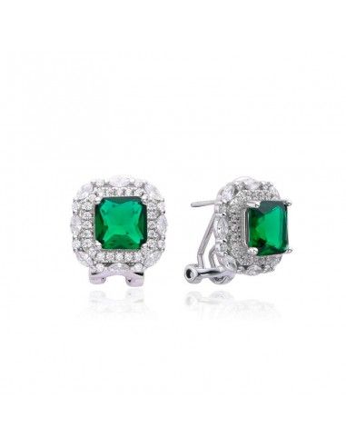 PENDIENTES CUADRADOS CON PIEDRAS Y...