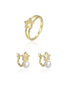 CONJUNTO DORADO PERLA...