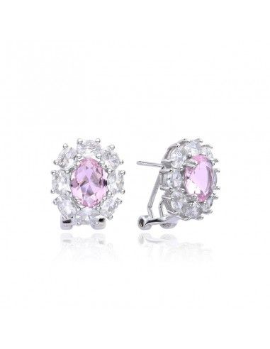 PENDIENTES OMEGA PIEDRAS COLOR