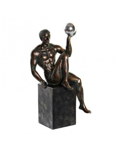 FIGURA HOMBRE GIMNASTA RESINA 32.5x15.5