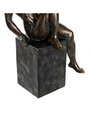 FIGURA HOMBRE GIMNASTA RESINA 32.5x15.5