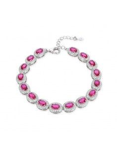 PULSERA PLATA 925 RUBI Y... 2