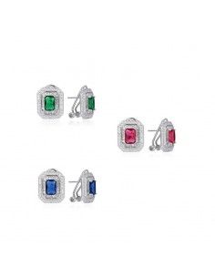 PENDIENTES PIEDRAS COLOR Y...