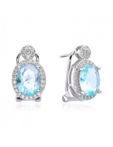PENDIENTES PIEDRAS COLOR Y CIRCONITAS