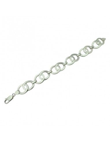 PULSERA PLATA ESLABONES MACIZA