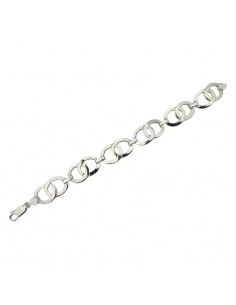 PULSERA PLATA ESLABONES MACIZA