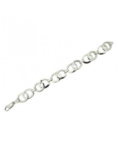 PULSERA PLATA ESLABONES MACIZA