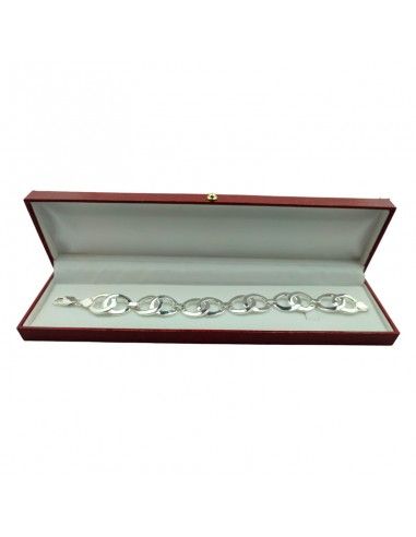 PULSERA PLATA ESLABONES MACIZA
