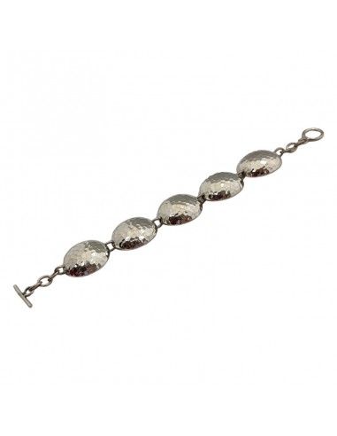 PULSERA PLATA MEDIAS BOLAS TALLADAS