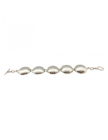 PULSERA PLATA MEDIAS BOLAS TALLADAS