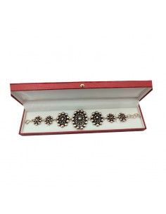 PULSERA PLATA 7 FLORES 2