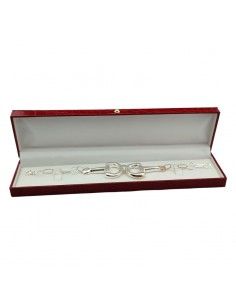 PULSERA ESTRIBOS PLATA 2