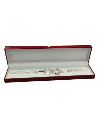 PULSERA ESTRIBOS PLATA